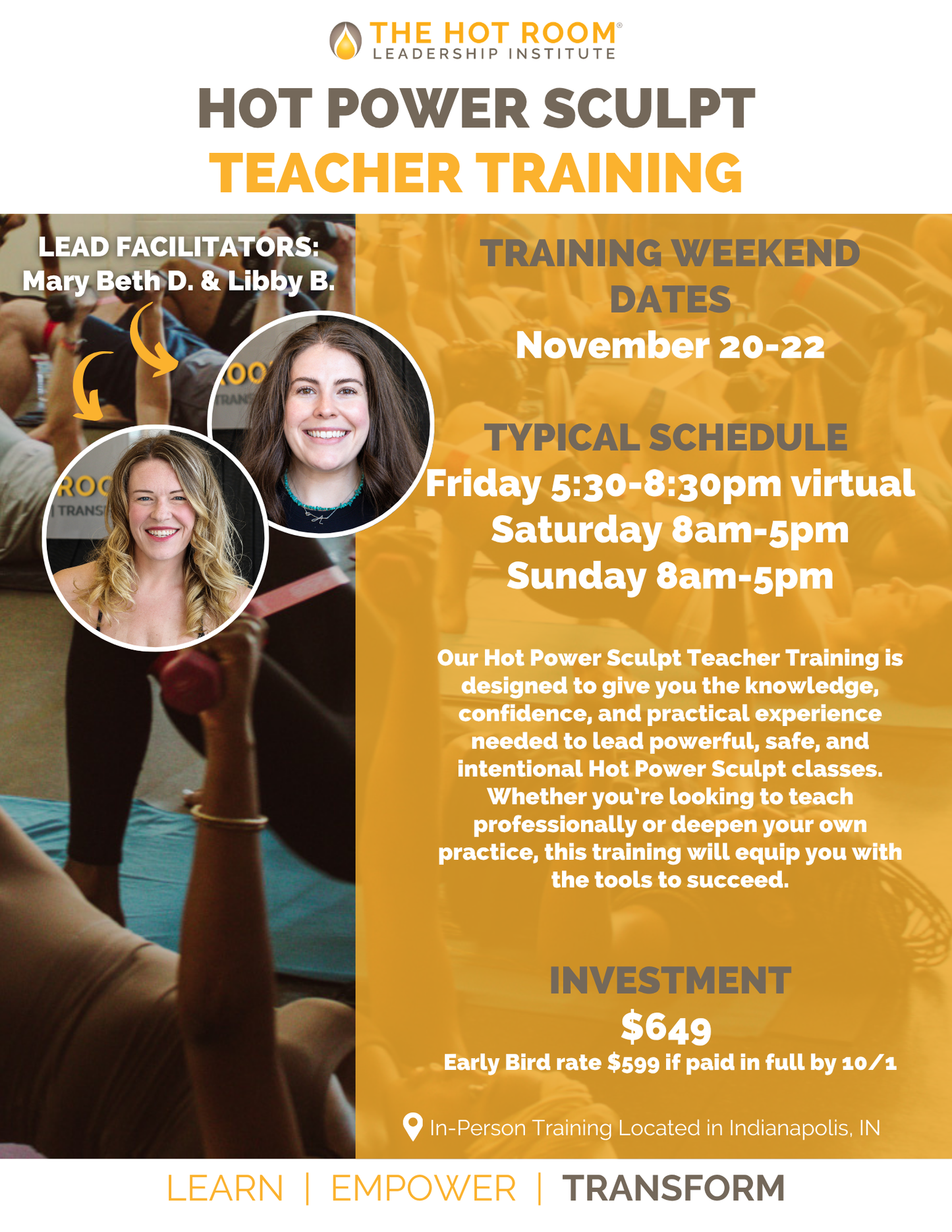 Hot Power Sculpt Teacher Training